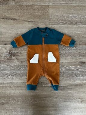 0 to 3 Months Young Days Recycled Polyester Fleece Onesie